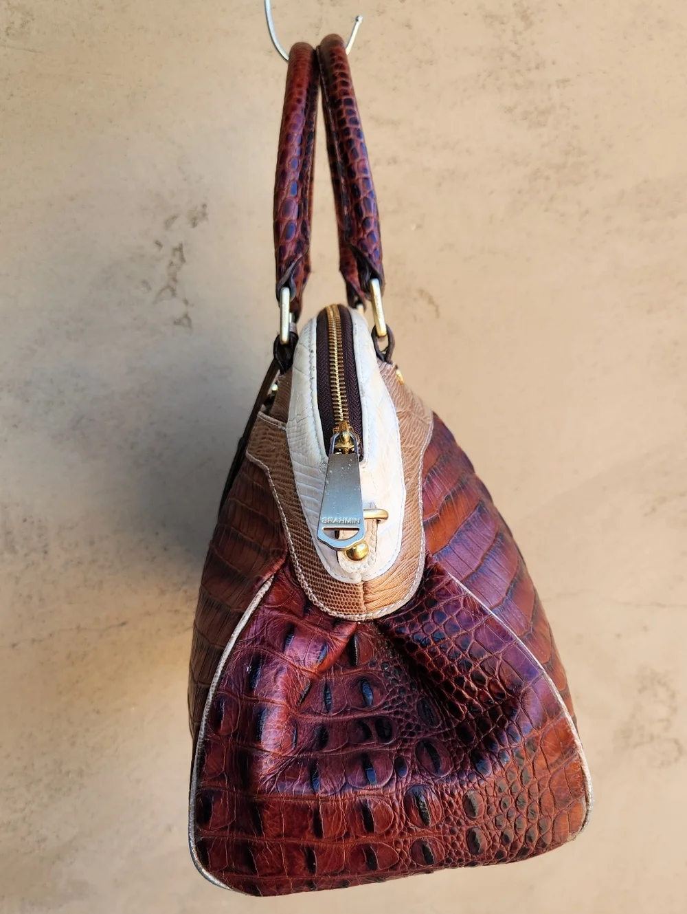 Brahmin Louise Rose Melbourne Satchel - Dillard's ANNIVERSARY EDITION - Picture 6 of 16